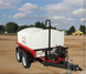 Multiquip WTE5HP Mobile Water Trailer With Electric Brakes 525 Gal, Front View. 