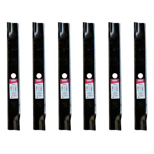 Oregon 192-025 Pack Of 6 Lawn Mower Blade Replaces Exmark 103-383 front view picture 