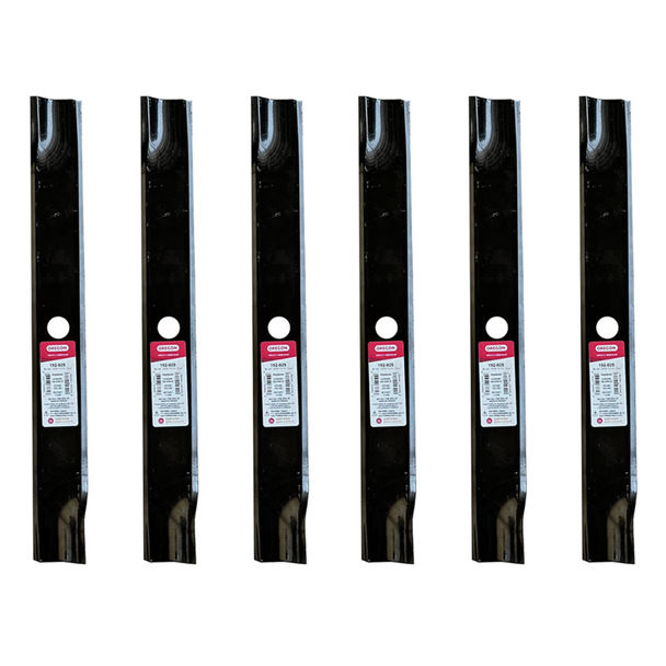 Oregon 192-025 Pack Of 6 Lawn Mower Blade Replaces Exmark 103-383 front view picture 