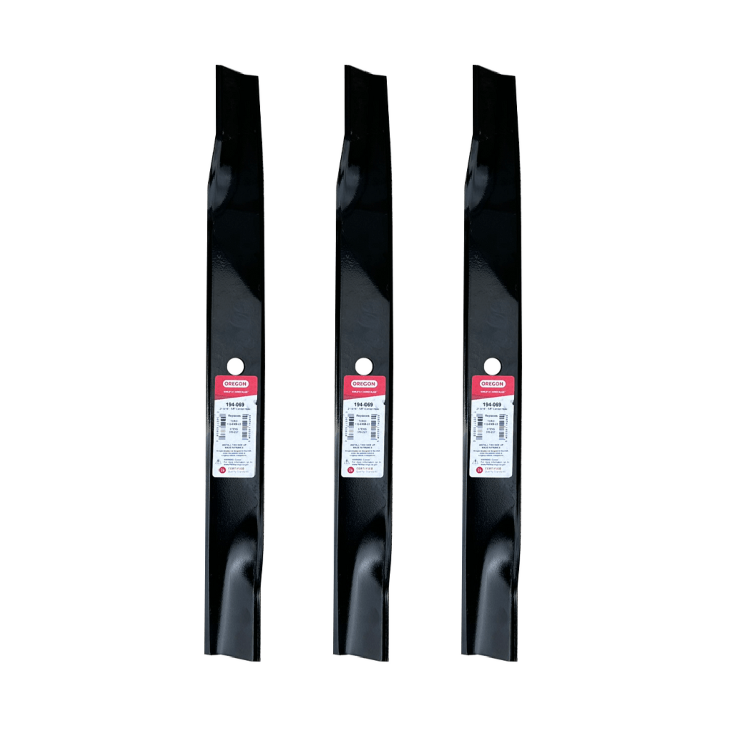 Oregon 194-069 Pack Of 3 Mower Blades Replaces Toro 106-2247, 110-6568-03 front picture 