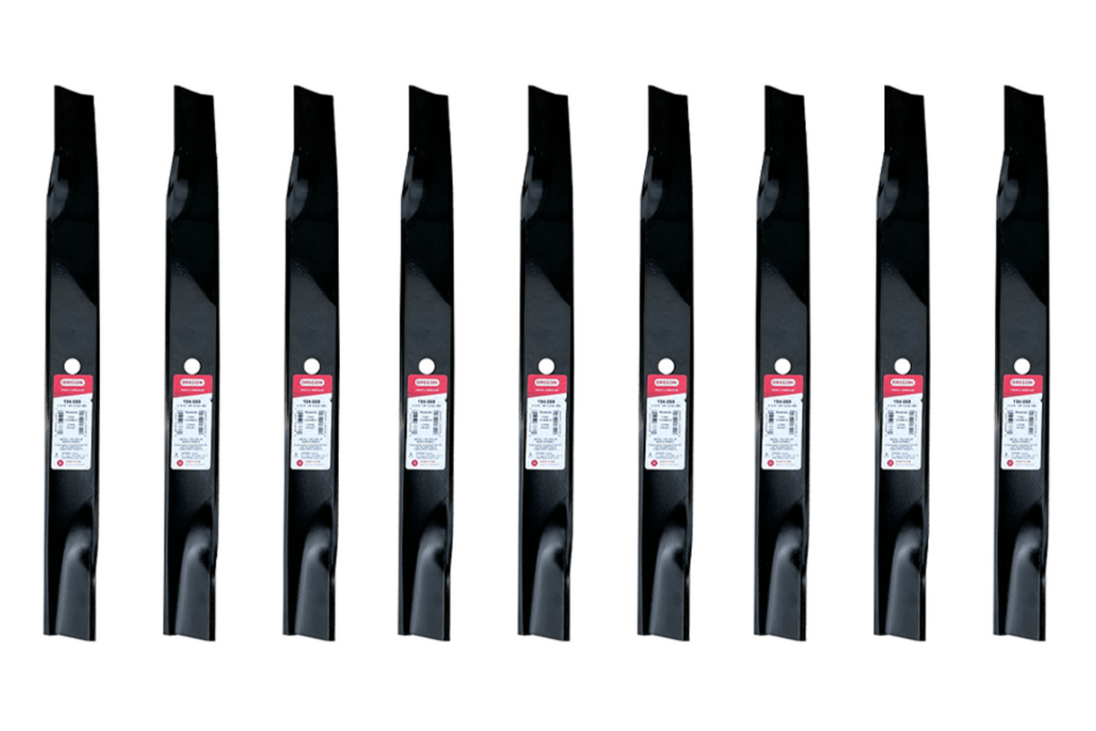 Oregon 194-069 Pack Of 9 Mower Blades Replaces Toro 106-2247, 110-6568-03 front straight picture 