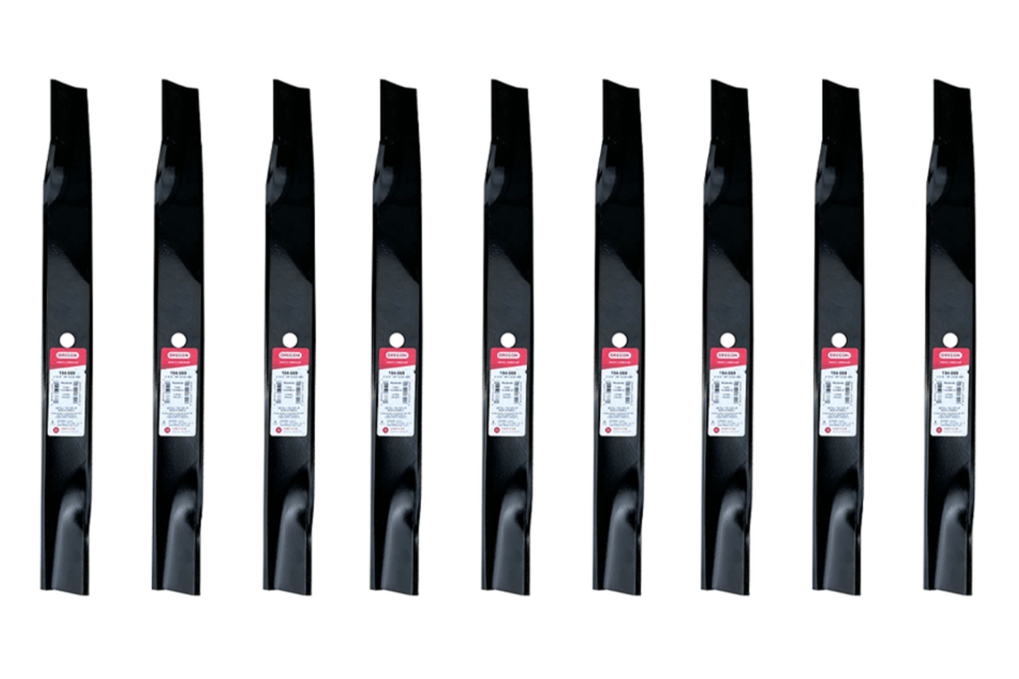 Oregon 194-069 Pack Of 9 Mower Blades Replaces Toro 106-2247, 110-6568-03 front straight picture 