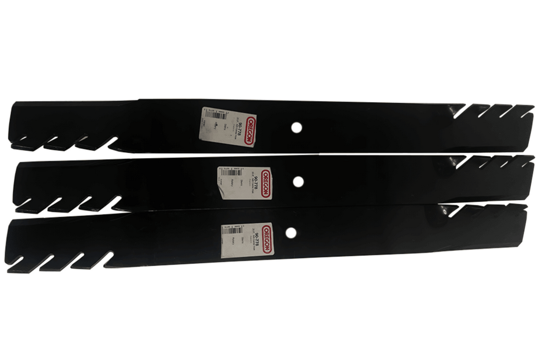 Oregon 90-778 Premium Gator Mulcher Blade – Heavy-Duty 21" 3-in-1 Performance Pack Of 3 top view picture 