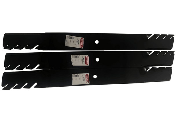 Oregon 90-778 Premium Gator Mulcher Blade – Heavy-Duty 21" 3-in-1 Performance Pack Of 3 top view picture 