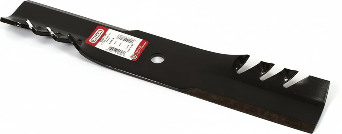 Oregon 96-738 Gator Mulcher Blade Heavy-Duty Performance Blade side view picture 