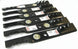 Oregon 96-738 Gator Mulcher Blade Set – 6 Pack Heavy-Duty Performance Blades side view picture 
