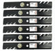 Oregon 96-738 Gator Mulcher Blade Set – 6 Pack Heavy-Duty Performance Blades top view picture 