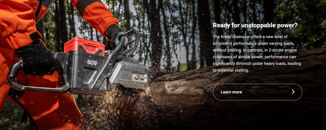 Kress KC340.9 Commercial - Grade 60V 20" Chainsaw (Tool Only) - SLE Equipment - 3