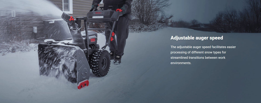 Kress KG470 60V 24" 2 - Stage Snow Thrower Kit (2 x 5Ah Batteries + 8amp Dual Port Charger) - SLE Equipment - 11