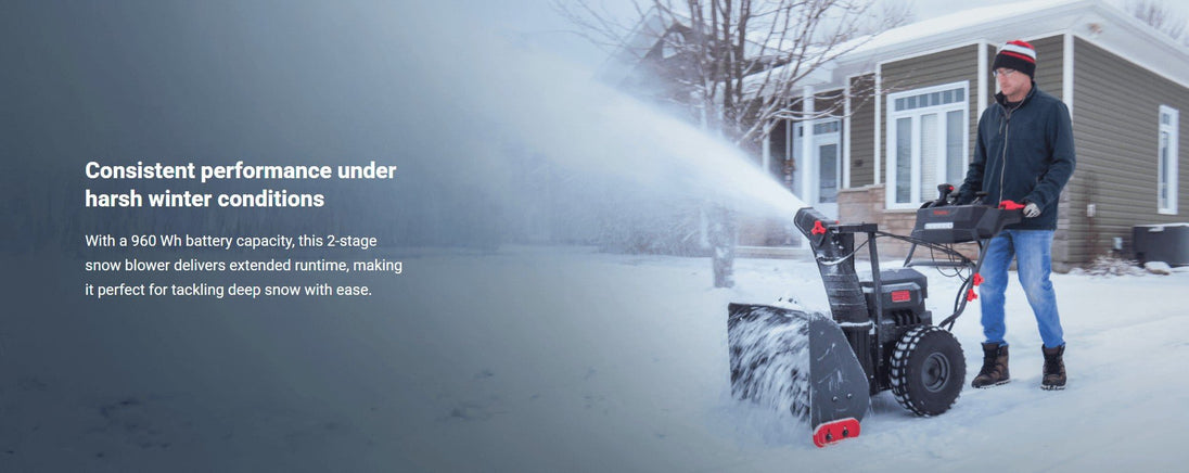 Kress KG471 60V 24" 2 - Stage Snow Thrower Kit (4 x 5Ah Batteries + 8amp Dual Port Charger) - SLE Equipment - 4