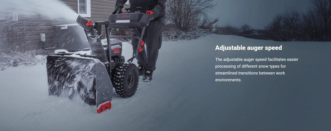 Kress KG471 60V 24" 2 - Stage Snow Thrower Kit (4 x 5Ah Batteries + 8amp Dual Port Charger) - SLE Equipment - 9
