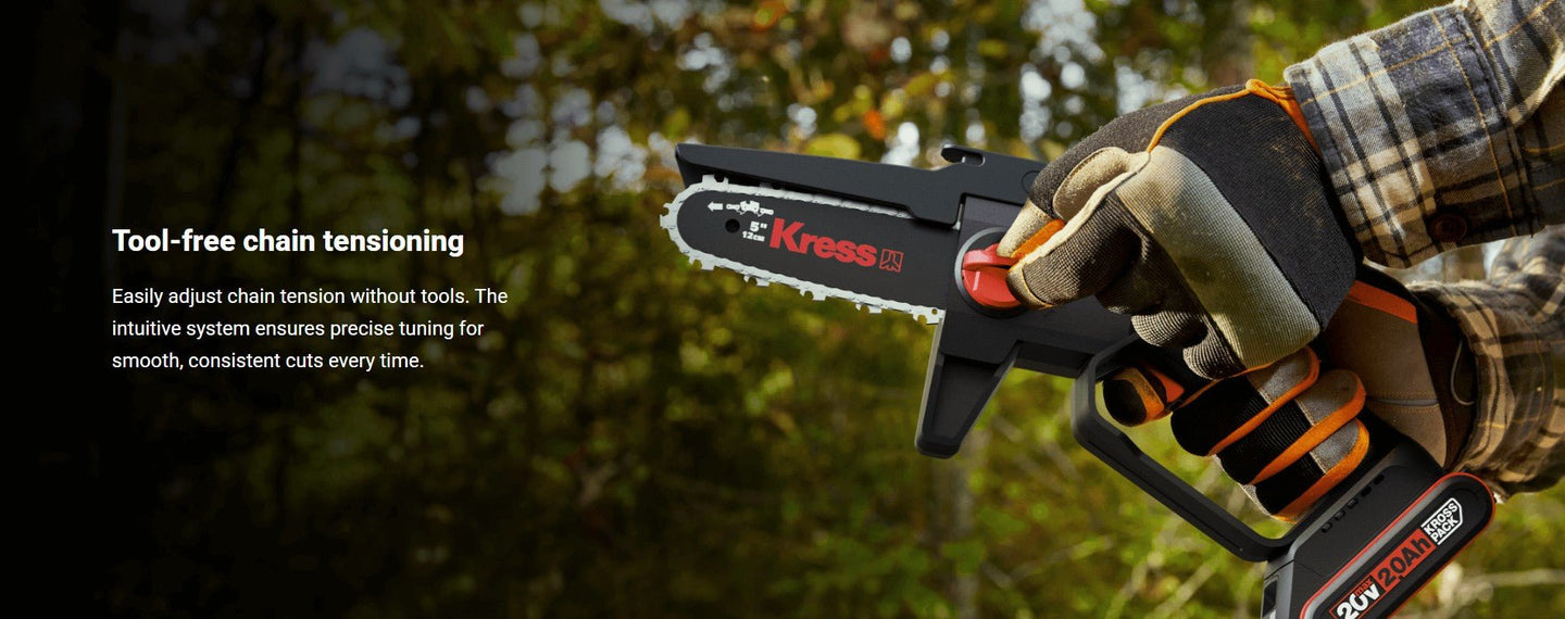 Kress KG343 20V 5" Pruning Saw Kit (2Ah Battery + 2amp Charger) - SLE Equipment - 11