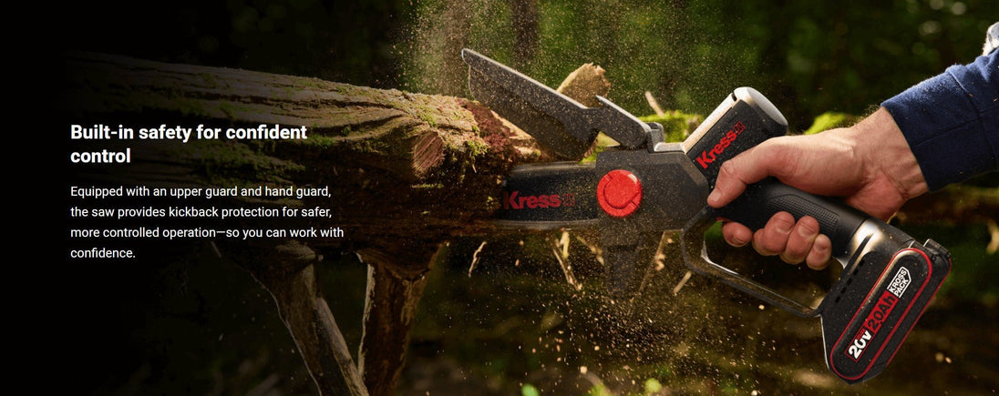 Kress KG343 20V 5" Pruning Saw Kit (2Ah Battery + 2amp Charger) - SLE Equipment - 12