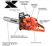Echo CS - 620PW - X Series 27" Wrap Handle Gas Powered Chainsaw 59.8cc - SLE Equipment - 2