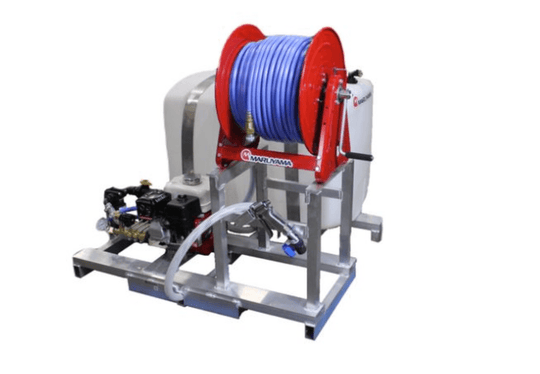 Maruyama MSD41 - 100 T Gallon Top Skid Sprayer Manual Reel - SLE Equipment - 1