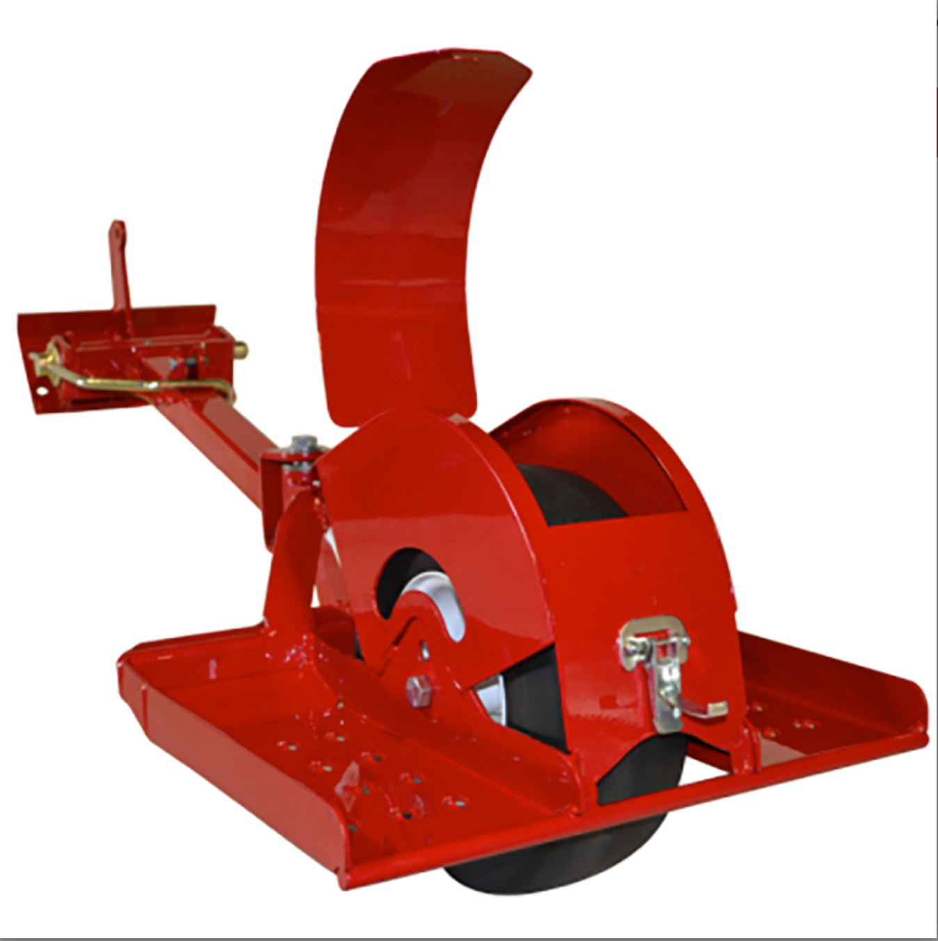 Selbro PS1RN-RFF Selbro Red Sulky with Flat Free Tires,Front View. 