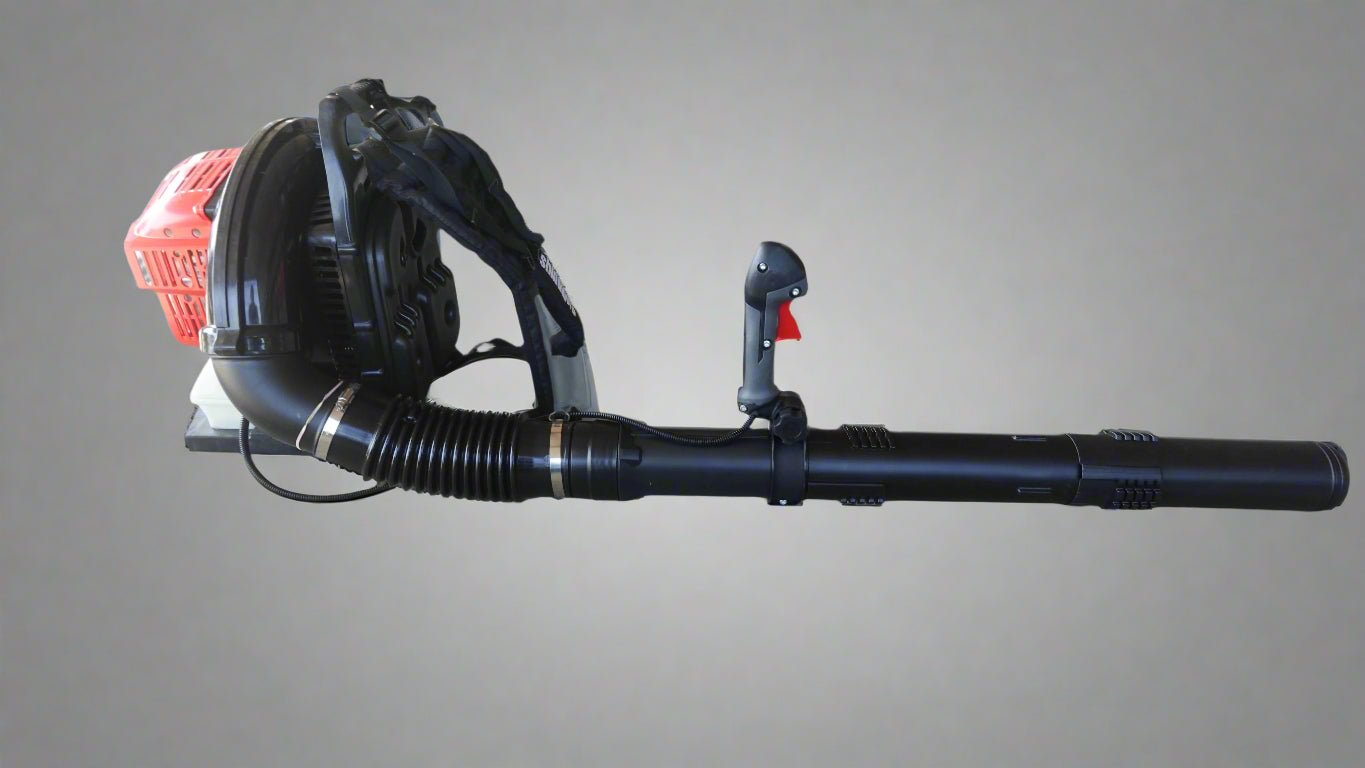 Shindaiwa EB610RT 59.7 cc Professional Backpack Blower With Tube Throttle, Other Side View. 
