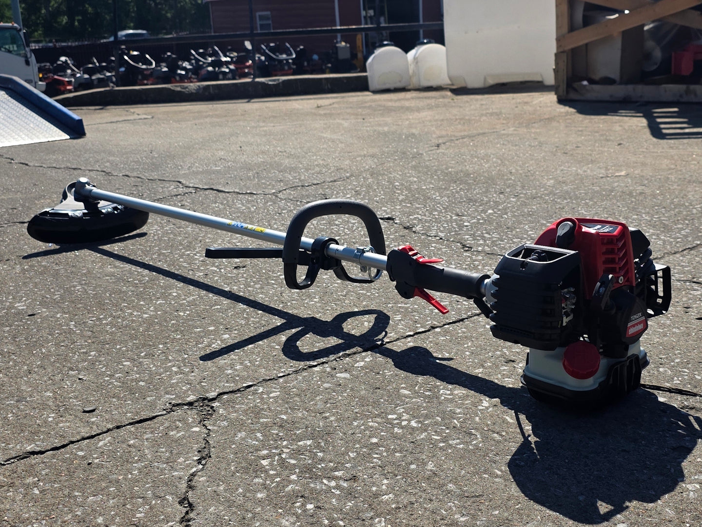 Shindaiwa T262X 25.4cc 2-Stroke Straight Shaft String Trimmer B Back left angle picture 