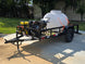 Simpson Pressure Washer 4200 PSI 11.7hp Honda Utility Trailer Package Deal Open front right angle picture 