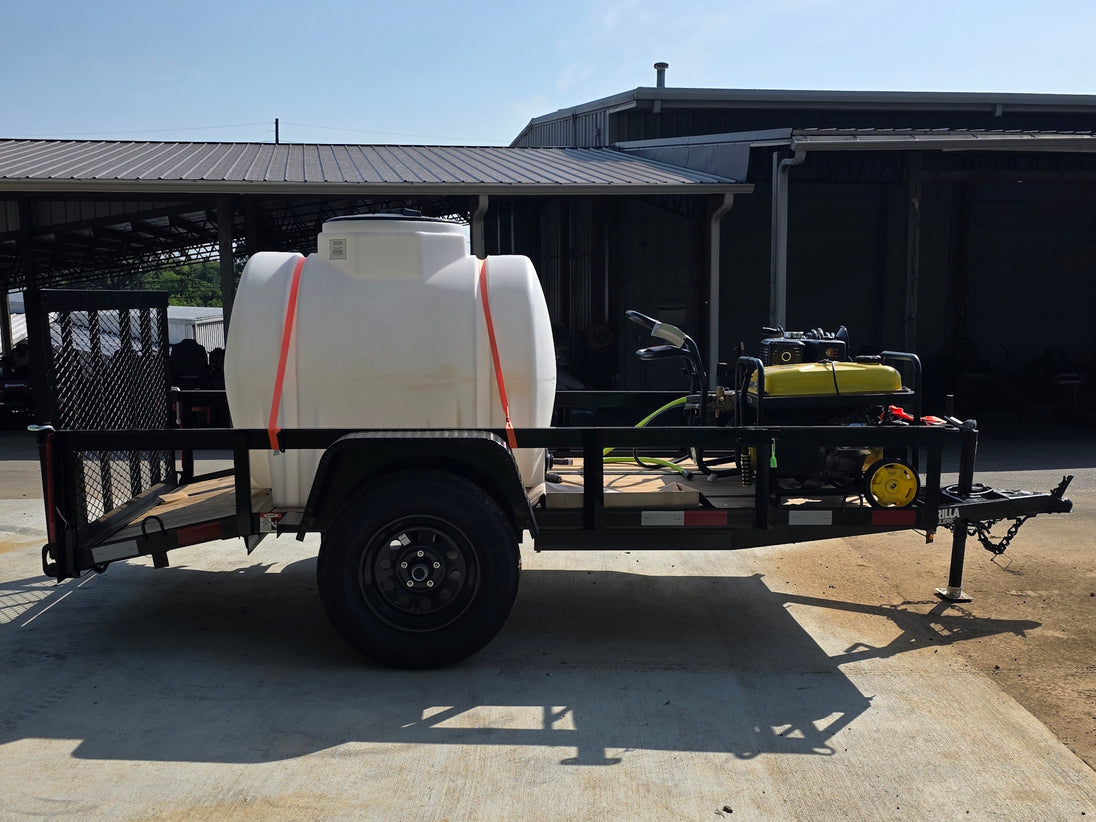 Simpson Pressure Washer 4200 PSI 11.7hp Honda Utility Trailer Package Deal left side picture
