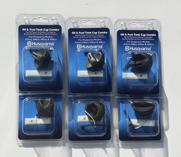 Six Husqvarna Chainsaw Fuel/Oil Cap 435-450 Models 580494102