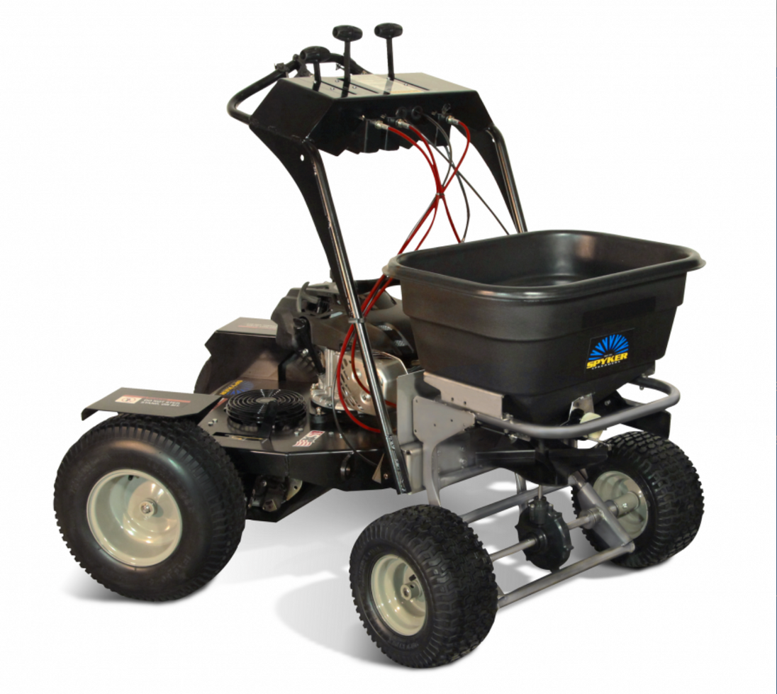 Spyker 120# PRO COMMERCIAL RIDE-ON B/CAST HONDA,Side View.