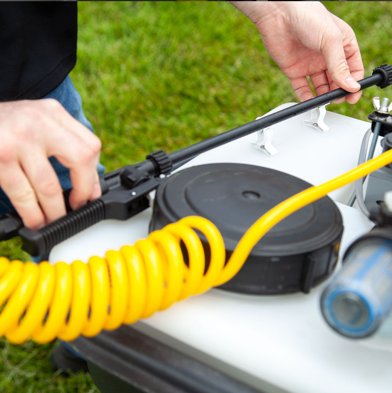 Spyker Drop-in Sprayer - Single Point,Side View. 