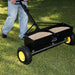 Spyker PRO P70-12010 120lb Powder Coated Drop Spreader w/Screen, Top View.