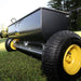 Spyker PRO P70-12010 120lb Powder Coated Drop Spreader w/Screen,Side View.