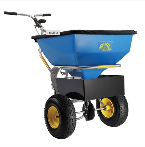 Spyker SPY100-1S ERGO ICE MELT WINTER SPREADER,Side View.