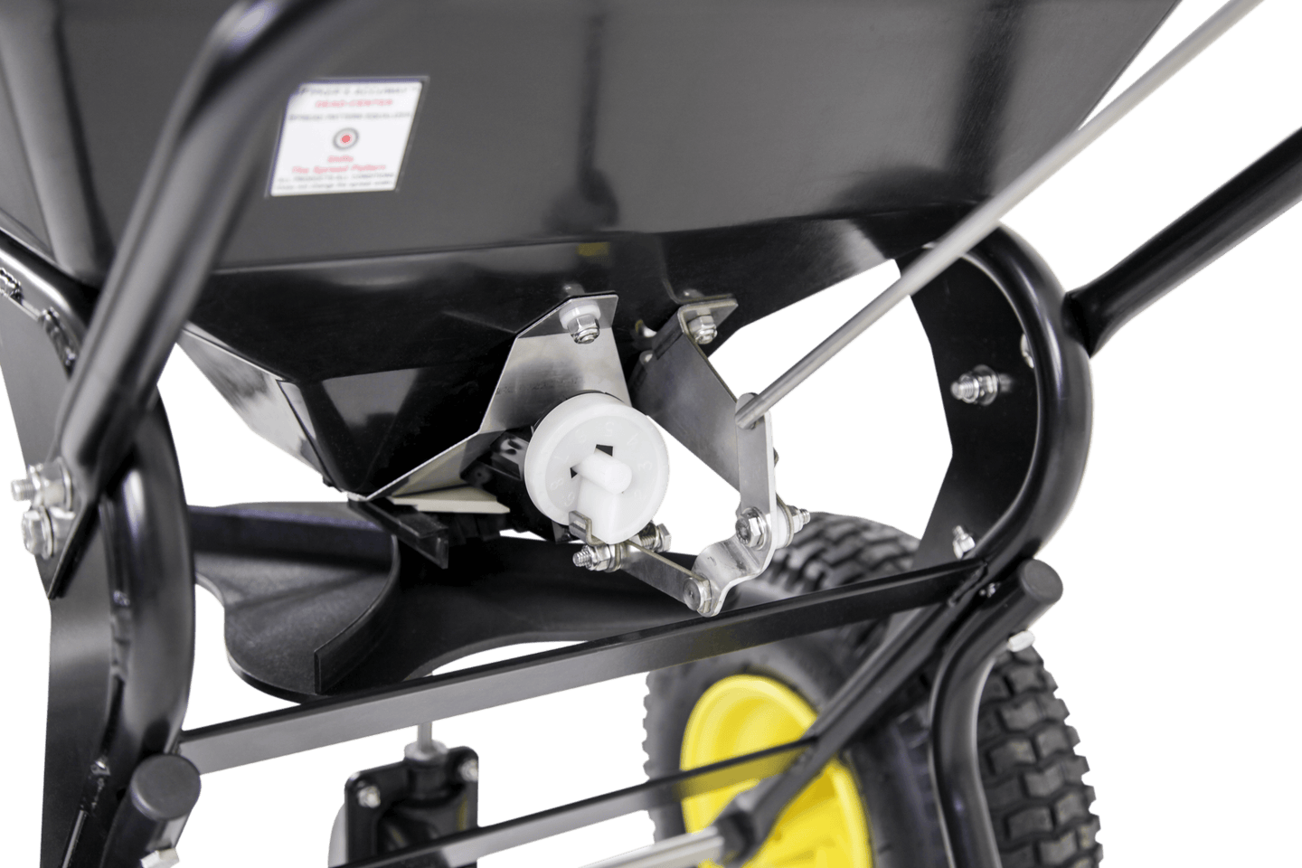 Spyker SPY80-1P ERGO Broadcast Spreader,Back View. 