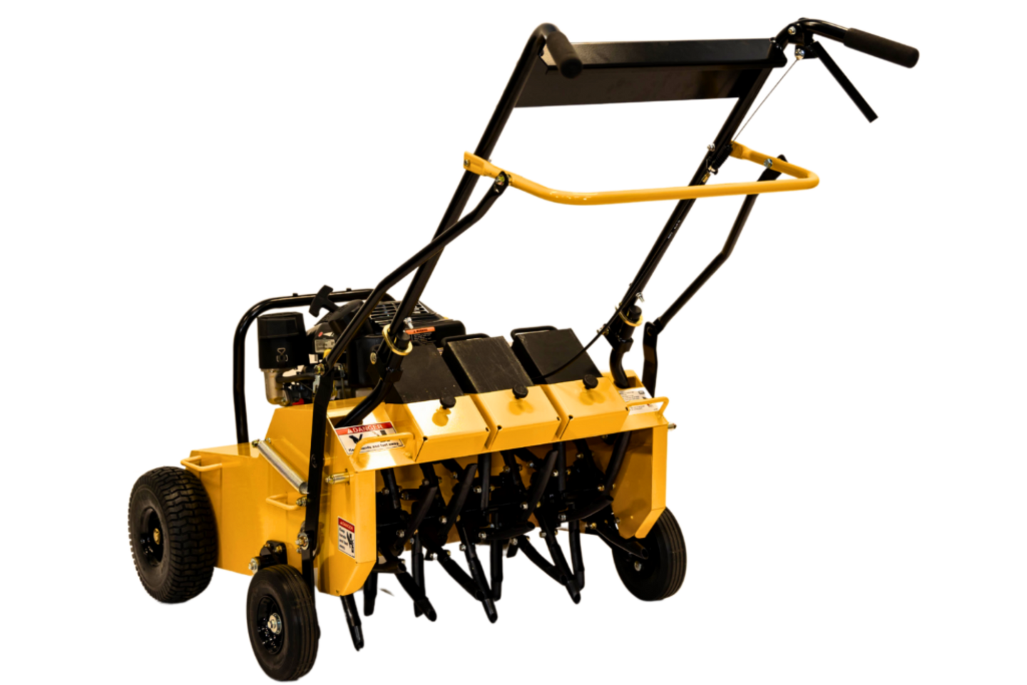 Stinger EZA25 25" Compact Hydrostatic Aerator Kohler back left angled view picture 