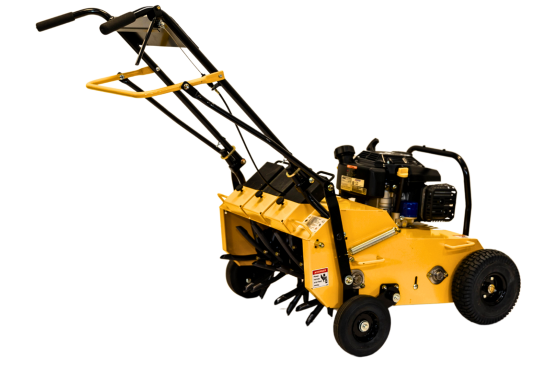 Stinger EZA25 25" Compact Hydrostatic Aerator Kohler back right angled view picture 