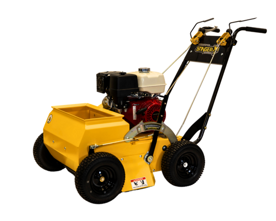 Stinger SS2400 Hydrostatic Superseeder 2400 13HP HONDA angled view picture 