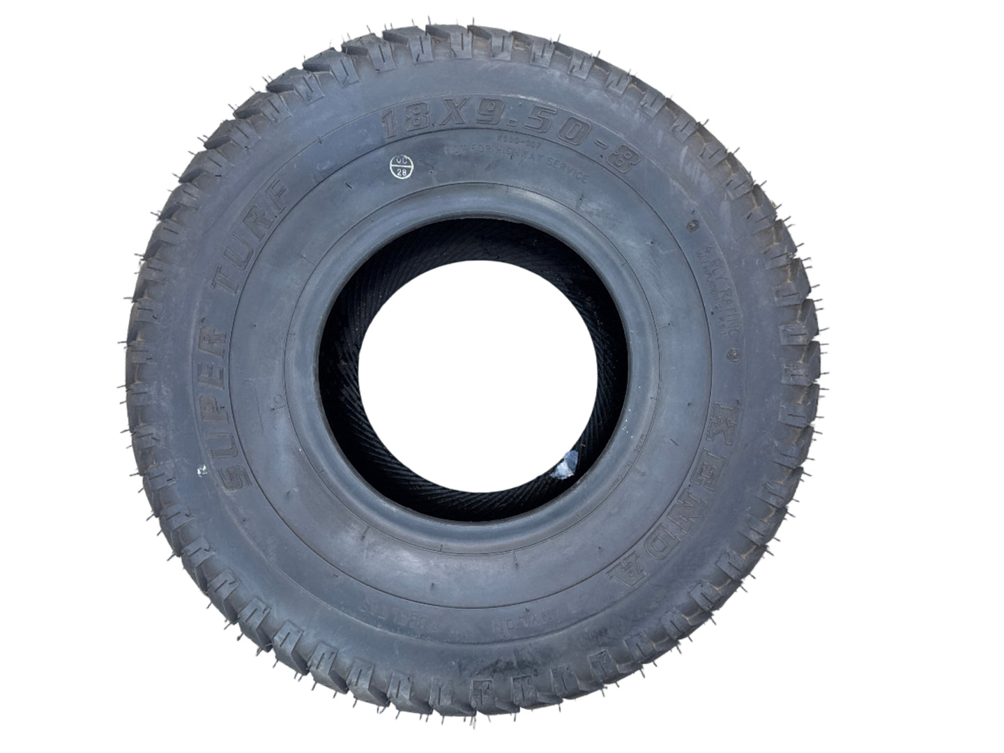 Tire 18x9.50x8 Kenda Super Turf Genuine Part 958-4TF-I K500 top view picture