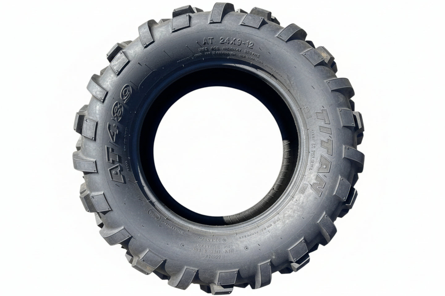 Tire 24x9.00x12 Carlisle AT489 Genuine Part 589342 top view picture 