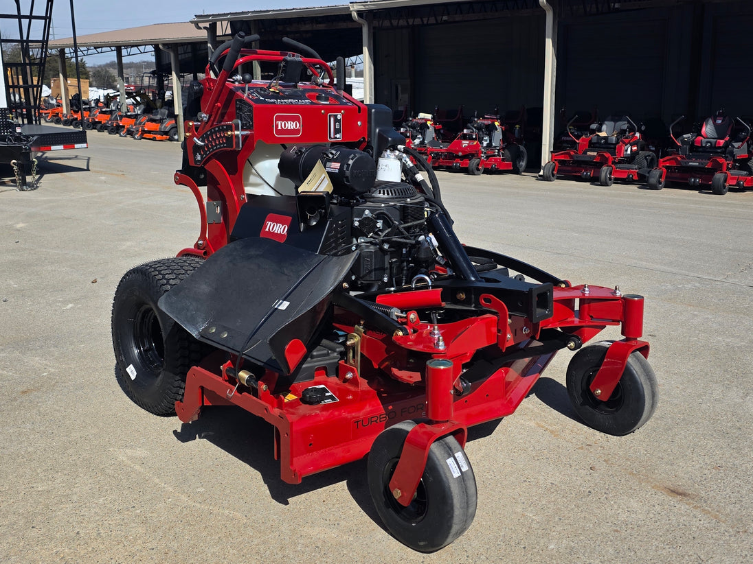 Toro 72530 52" GrandStand MultiForce Stand-On Mower 26.5HP KOH EFI front left angled view picture 