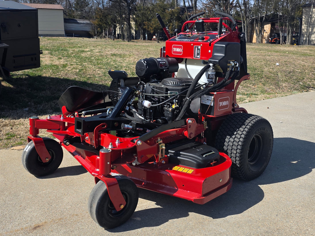 Toro 72530 52" GrandStand MultiForce Stand-On Mower 26.5HP KOH EFI front right angled view picture 