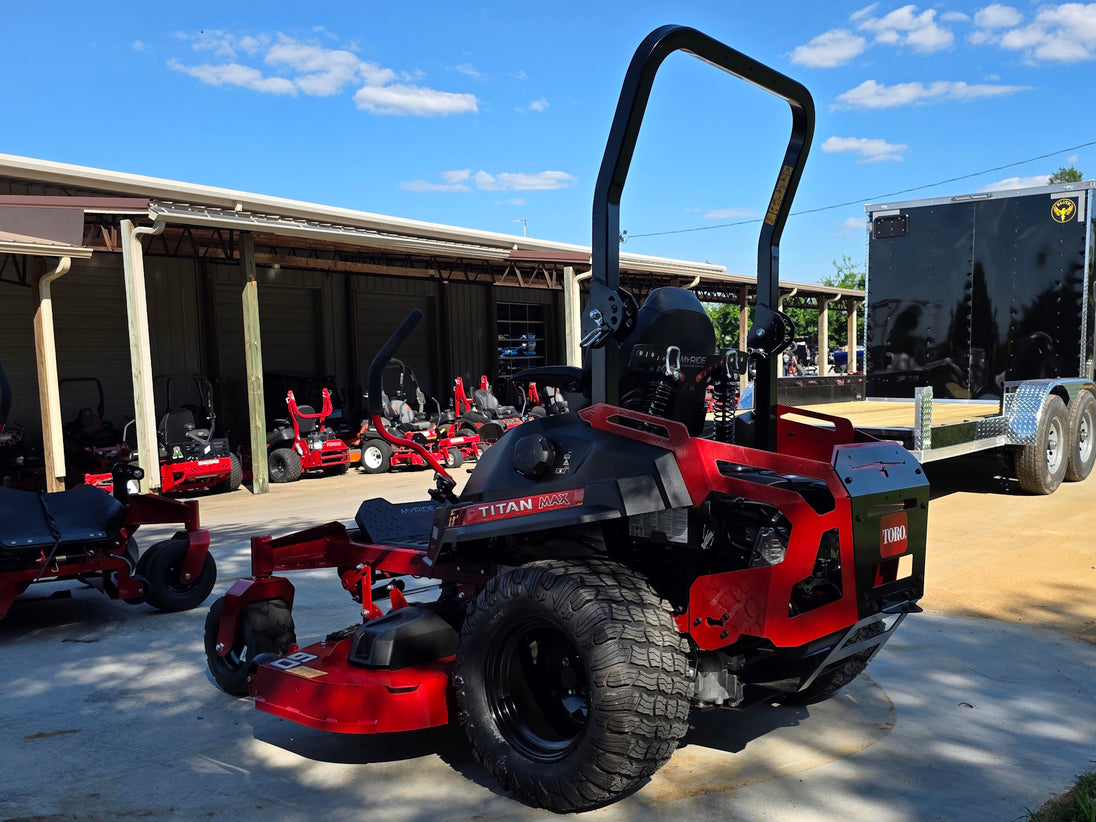 Toro 76609 Titan Max MyRide 60" Zero Turn Mower 24HP Kawasaki Back left angle picture 