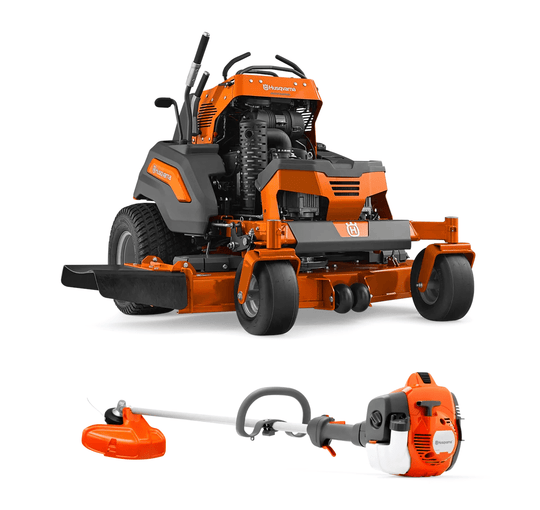 Husqvarna V554 Stand On Zero Turn Mower 54" 24.5HP KAW +Bonus 522L Trimmer (Scratch and Dent) - SLE Equipment - 1