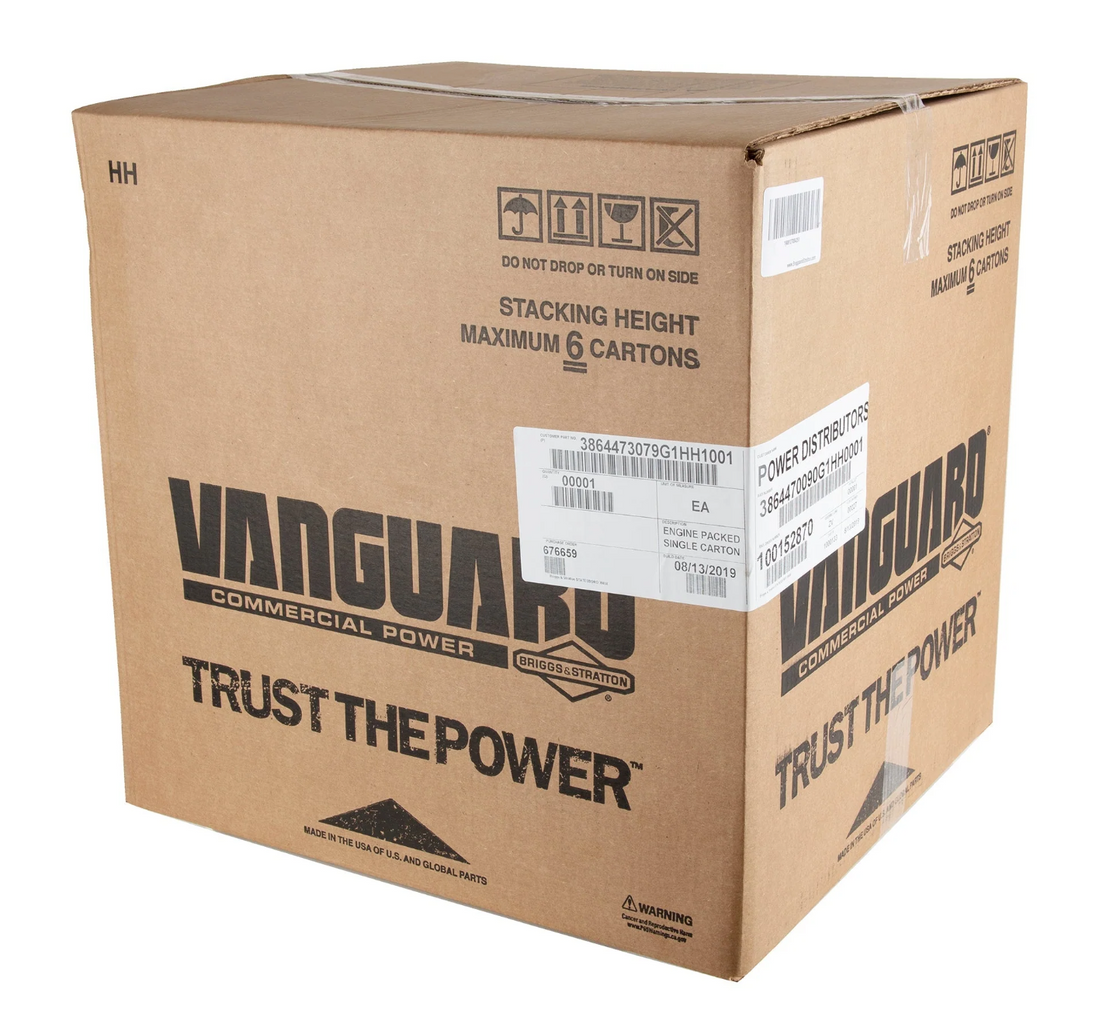 Vanguard® 23.0 GHP 627cc Horizontal Engine, Box View. 