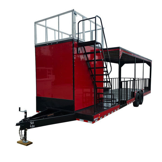 8.5' X 30' Red Drone and Equipment Trailer Agricultural and Spray Trailer - SLE Equipment - 1