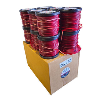 23 - 730 Round Red Trimmer Line Gatorline .130 inch 1 lb (12PK Spool Case) - SLE Equipment - 1