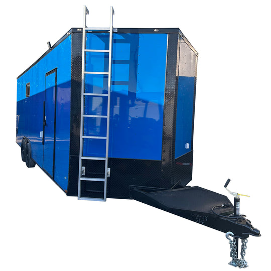 8.5' X 24' Cobalt Blue With Blackout Custom Enclosed Trailer - SLE Equipment - 1