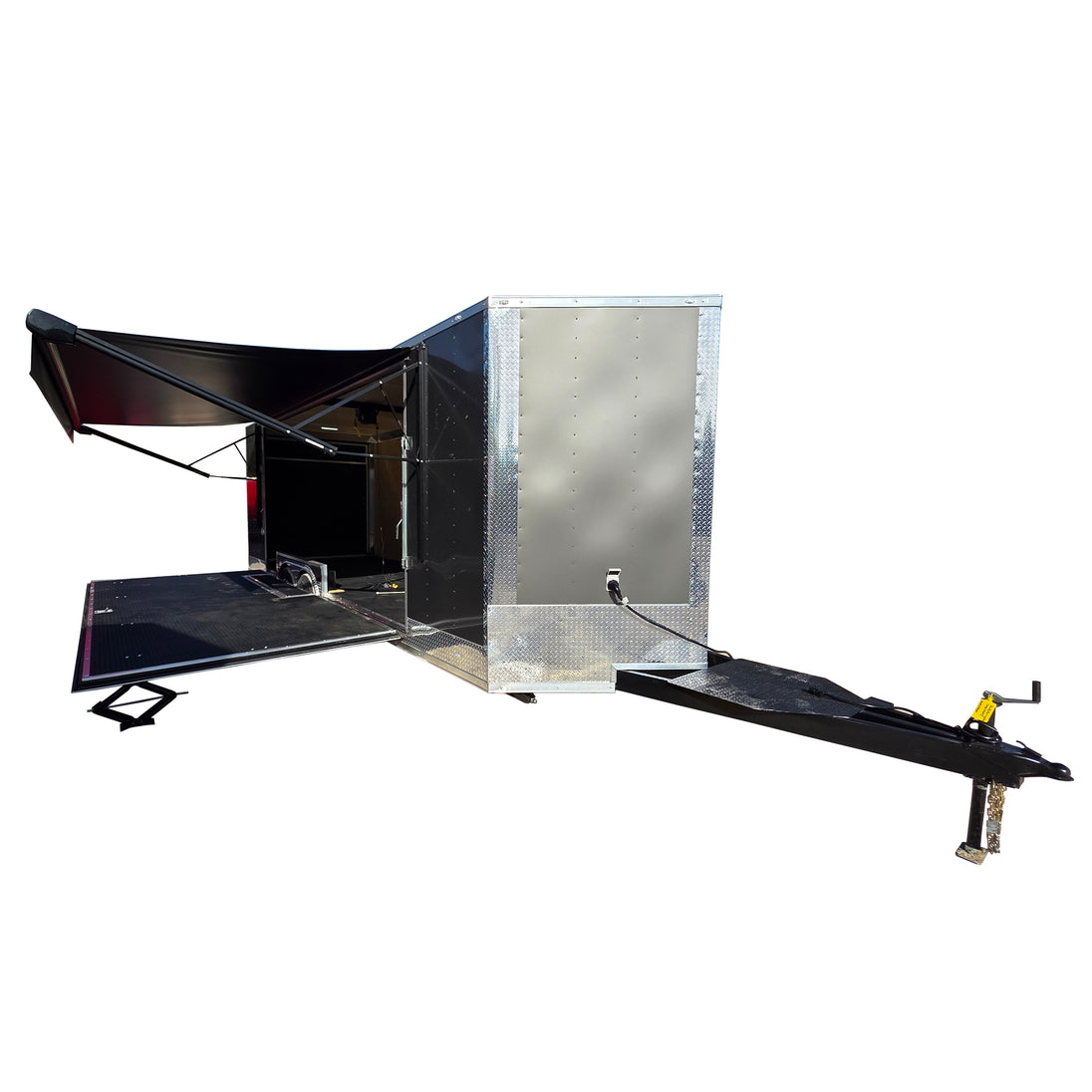 8.5' X 24' Charcoal Grey Custom Stage Trailer - SLE Equipment - 1