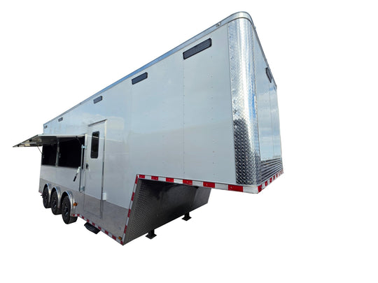 8.5' X 30' White GN Custom Concession Package - SLE Equipment - 1
