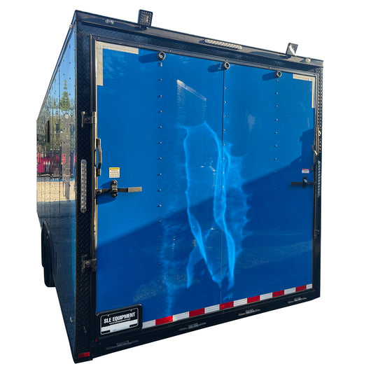 8.5' X 24' Cobalt Blue With Blackout Custom Enclosed Trailer - SLE Equipment - 2