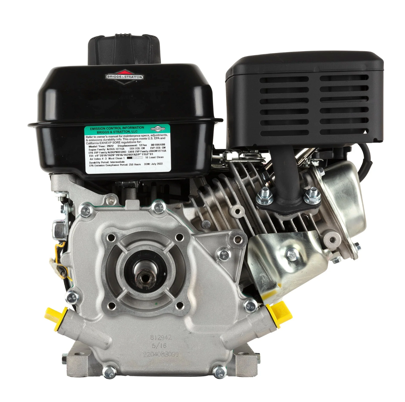 XR Series 3.5 GHP 127cc Horizontal Engine, Side View