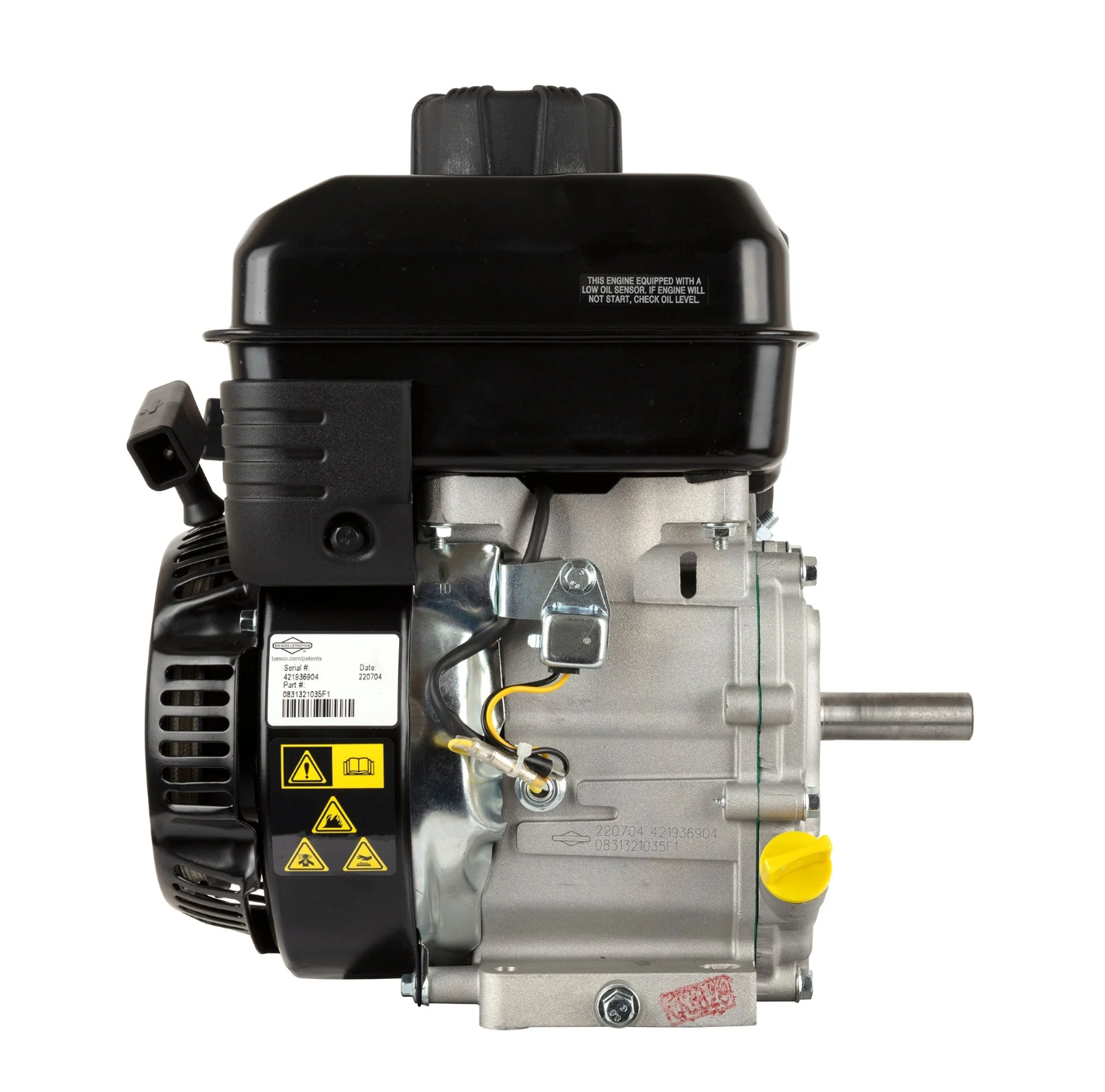 XR Series 3.5 GHP 127cc Horizontal Engine,Back View.