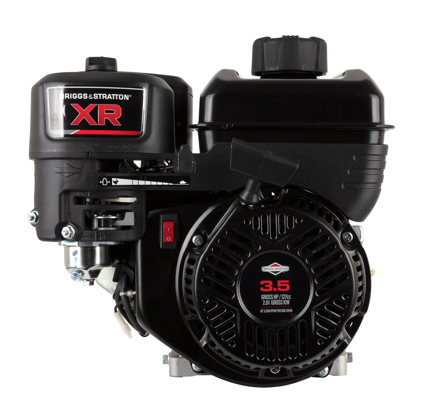 XR Series 3.5 GHP 127cc Horizontal Engine, Front View. 